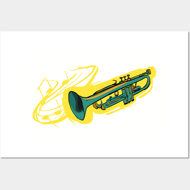 Trumpetee Wall Art by @akaluciarts